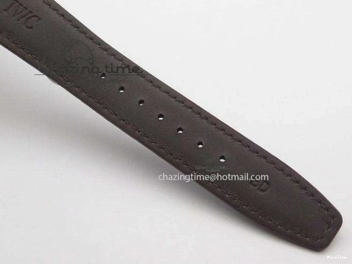 MIROTIME 0404 Portuguese Real PR IW500127 RG ZF 1:1 Best Edition Grey Red Dial On Brown Leather Strap A52010 V AllSeason 7331